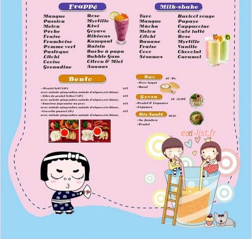 Chef Le Chat — carte page 2
