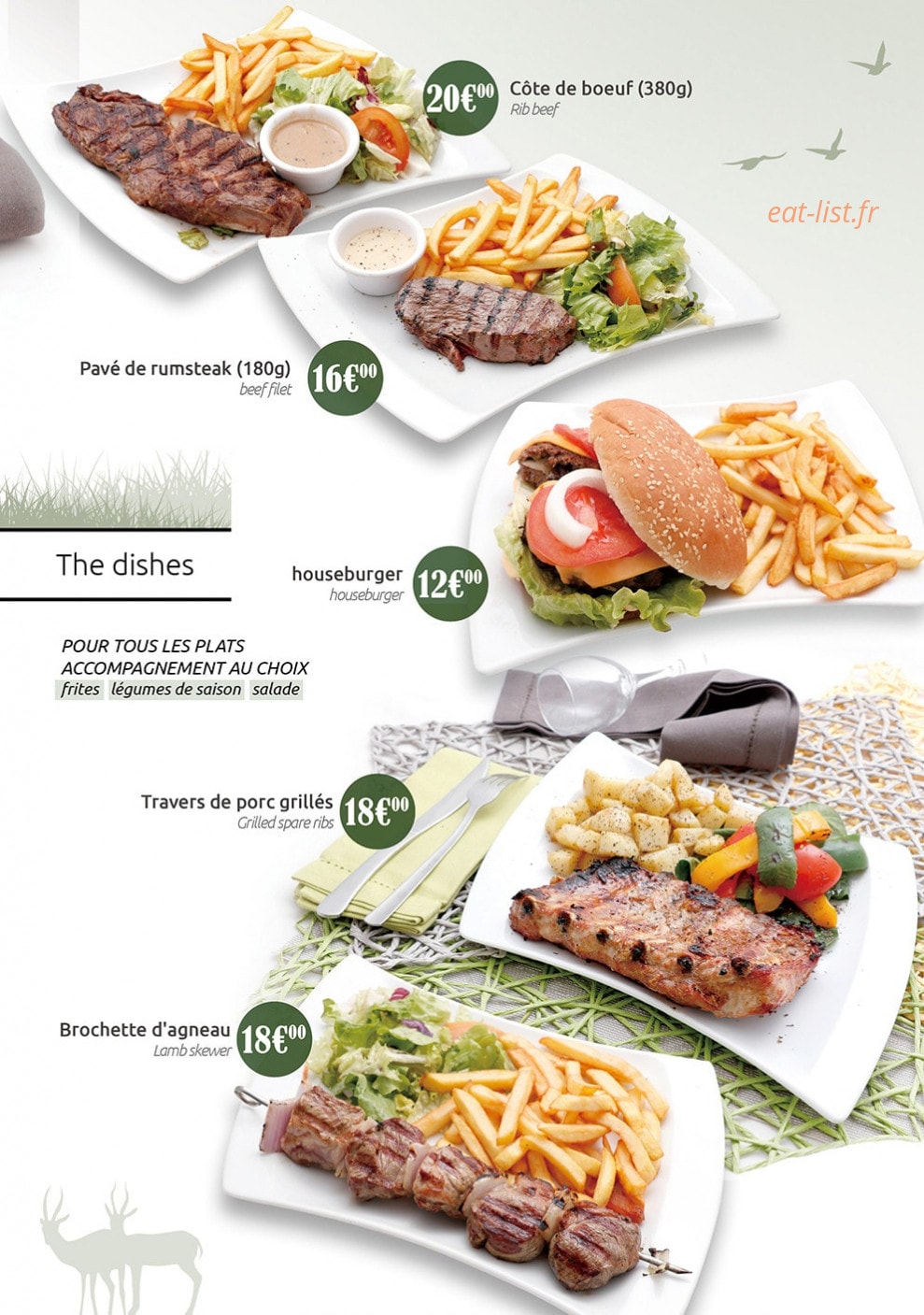 Chez Kelly — carte page 3