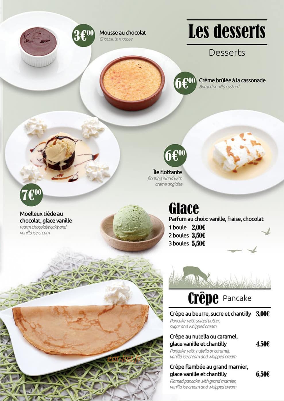Chez Kelly — carte page 5