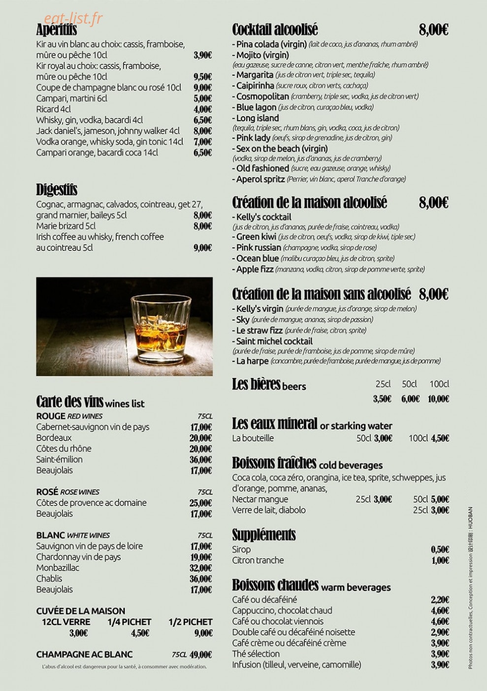 Chez Kelly — carte page 6