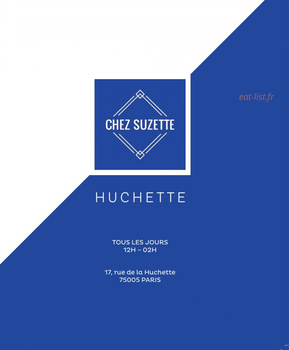 Chez Suzette — carte page 1