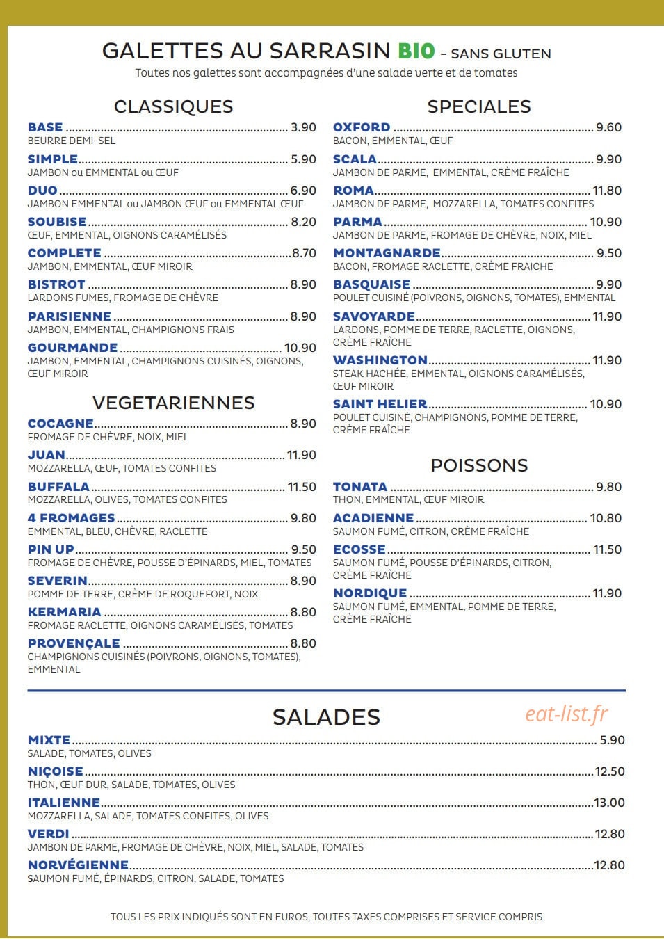 Chez Suzette — carte page 3