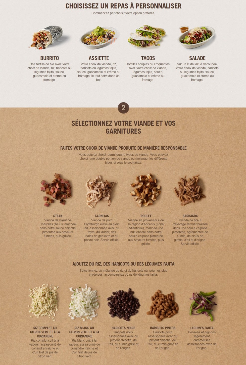 Chipotle — carte page 1