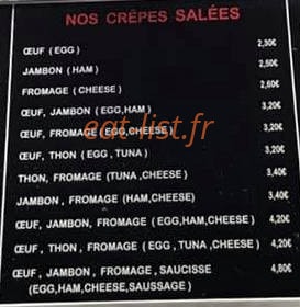 Creperie Genia — carte page 2