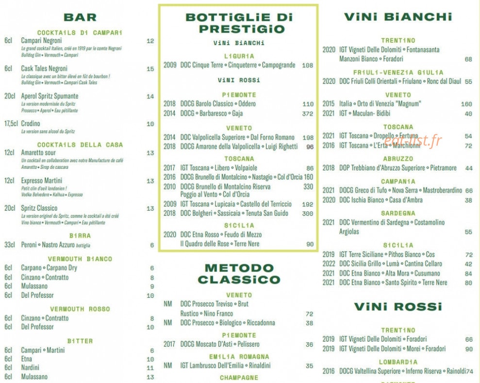 Cucina Mutualité — carte page 6