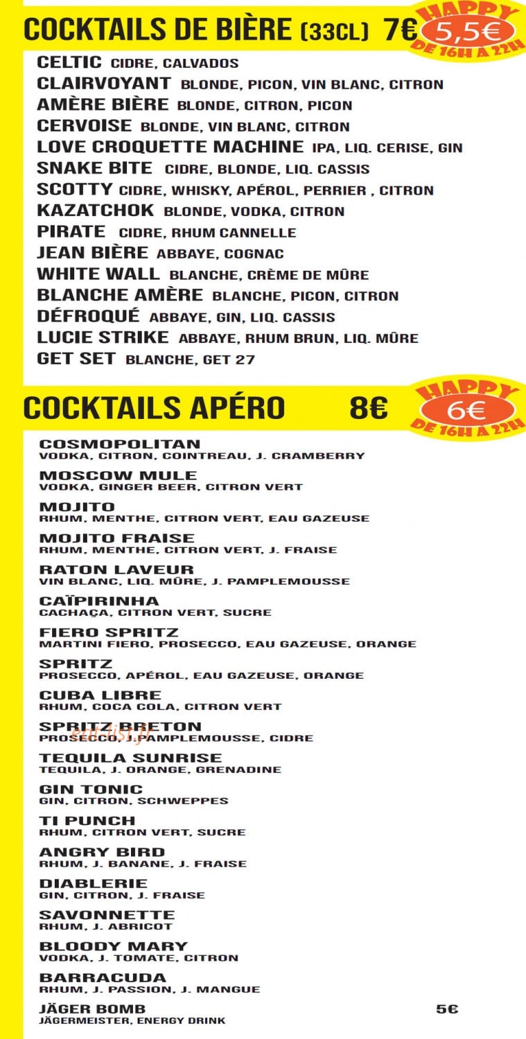 Déclic Café — carte page 3
