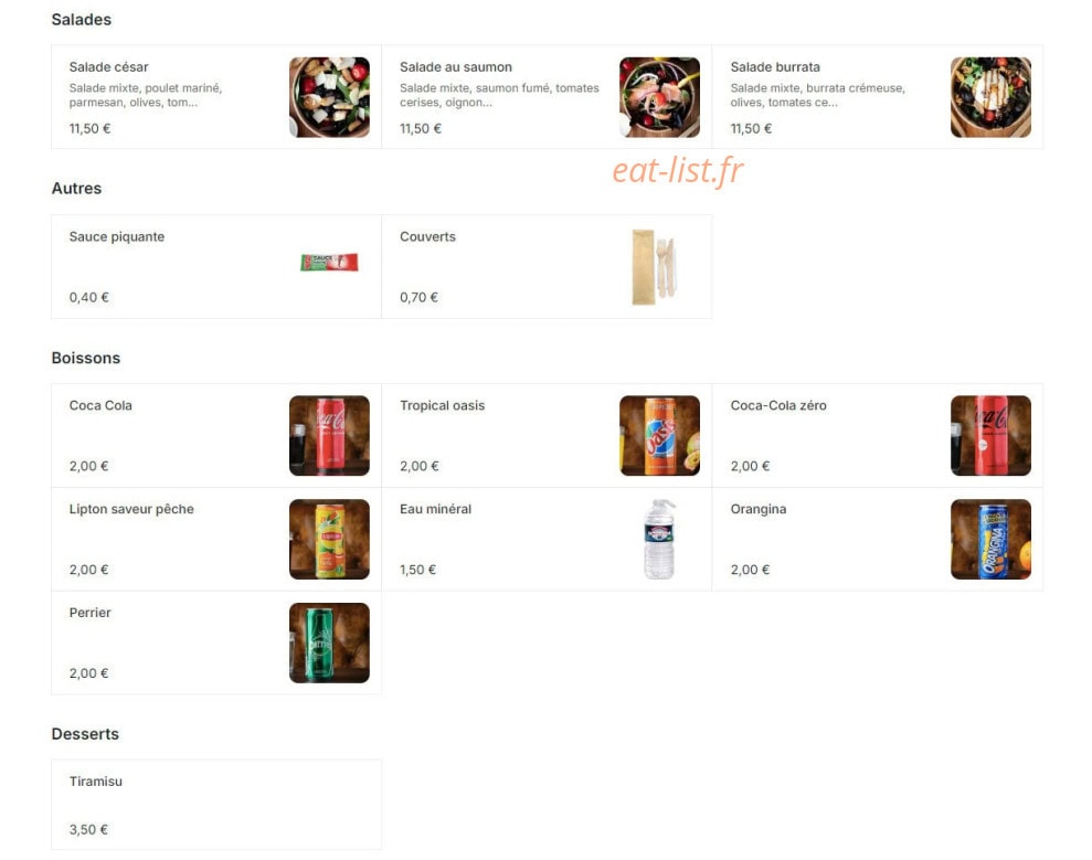 Dolce Pizza — carte page 2