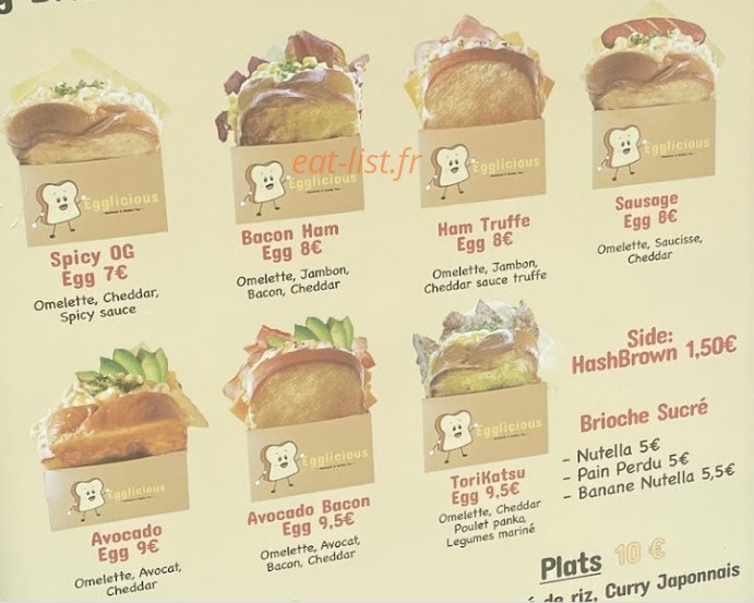Egglicious — carte page 2