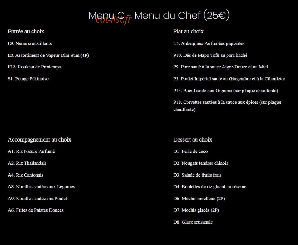 Etoile Gourmet — carte page 11