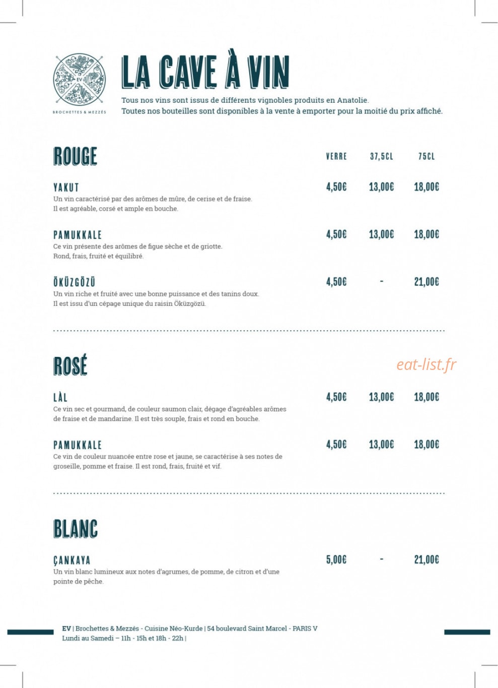 EV Brochettes & Mezzes — carte page 4
