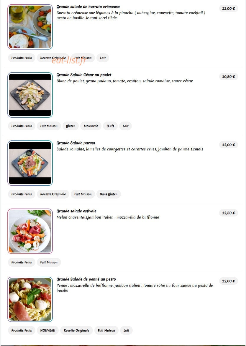 Friends-caffe — carte page 2
