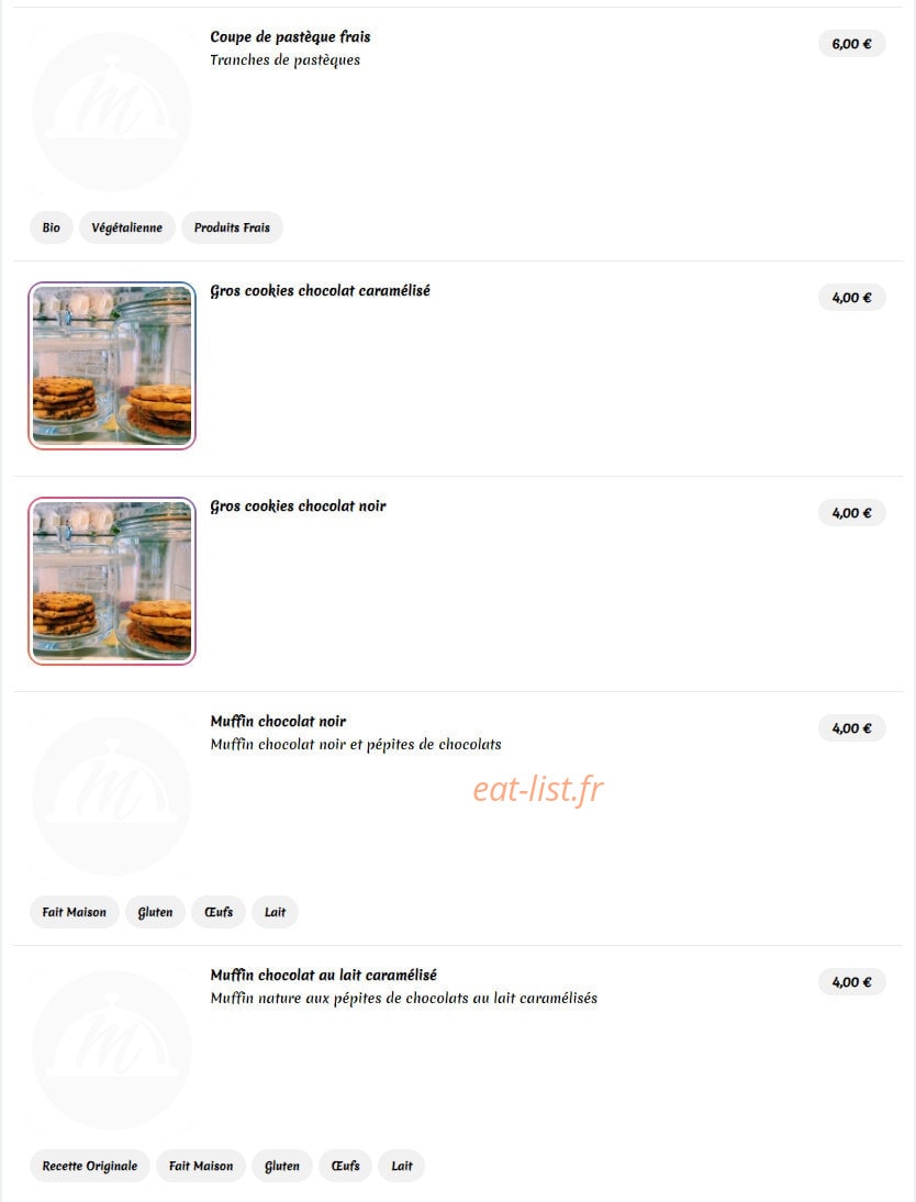 Friends-caffe — carte page 8