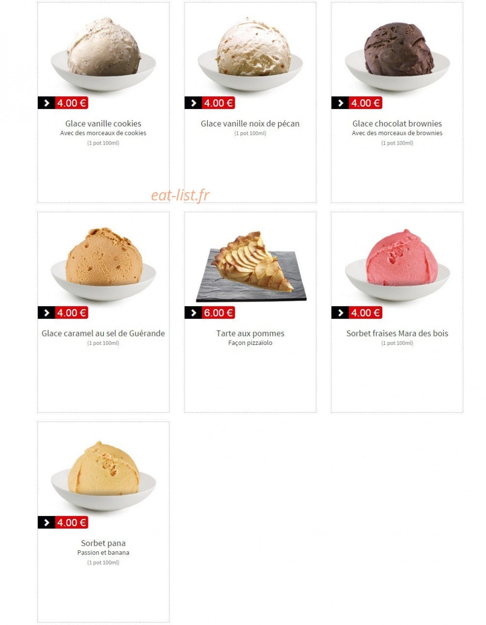 Georges Café — carte page 6