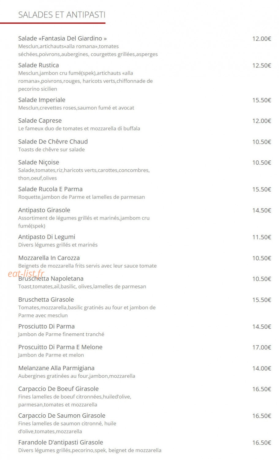 Girasole — carte page 1