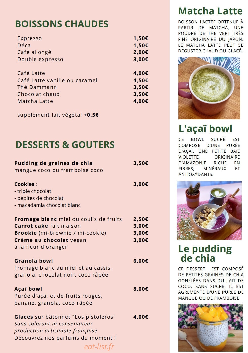 Green Deli — carte page 5