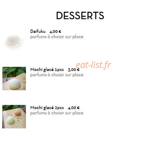 Hachi bento — carte page 9