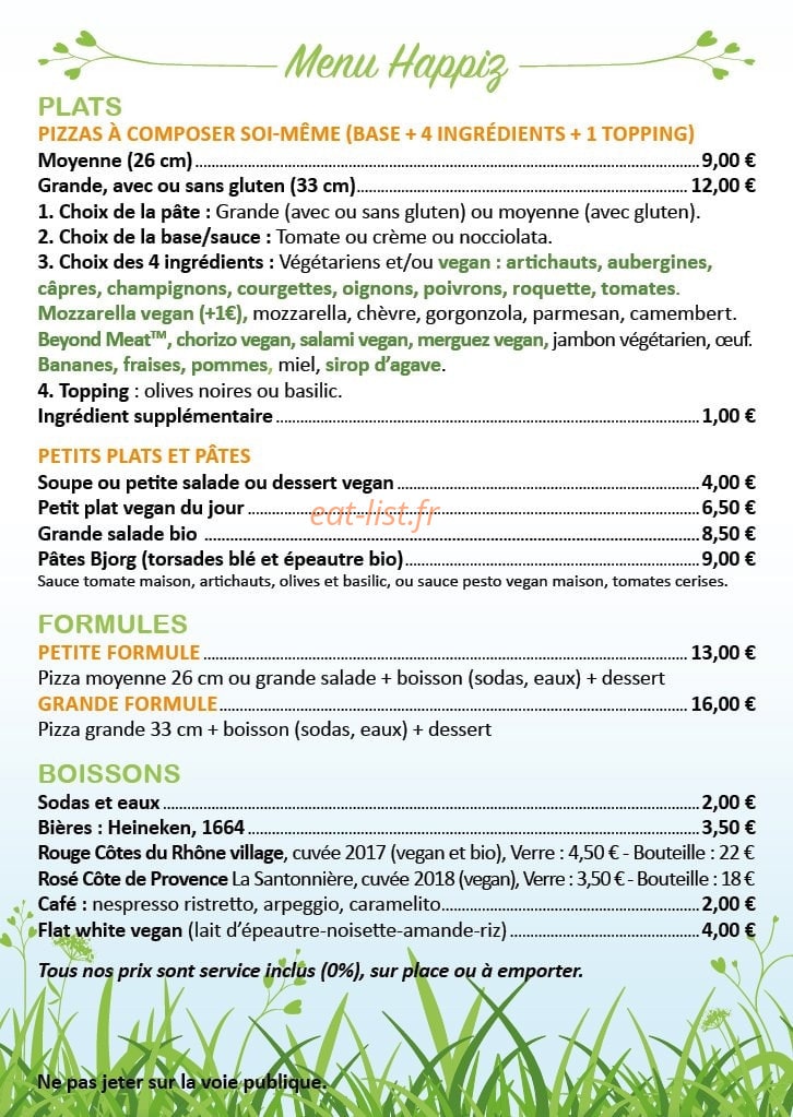 Happiz — carte page 2
