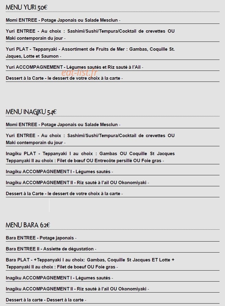 Inagiku — carte page 5