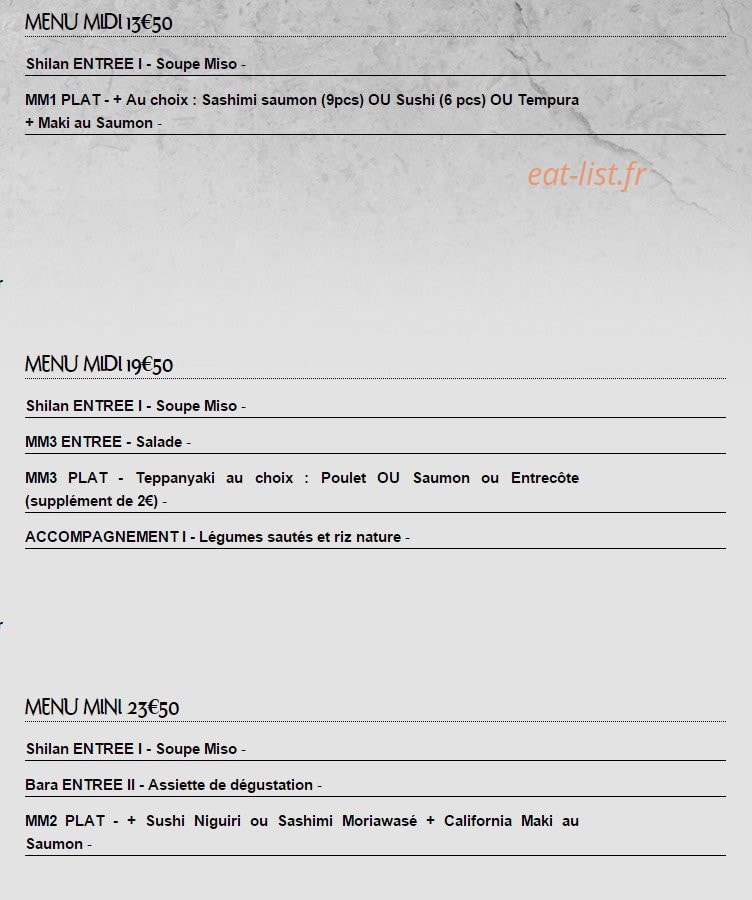 Inagiku — carte page 1