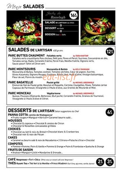 L'Artisan du Burger — carte page 3