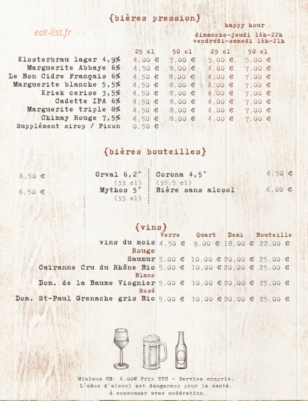 L'Écurie — carte page 6
