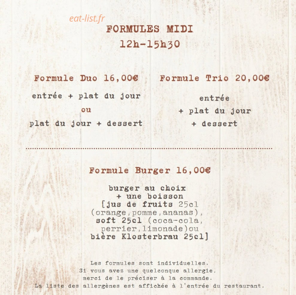 L'Écurie — carte page 1