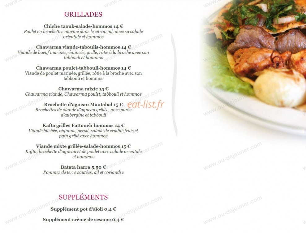 L'Etoile du Liban — carte page 3