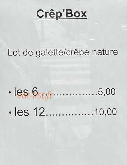 La Crêperie — carte page 4