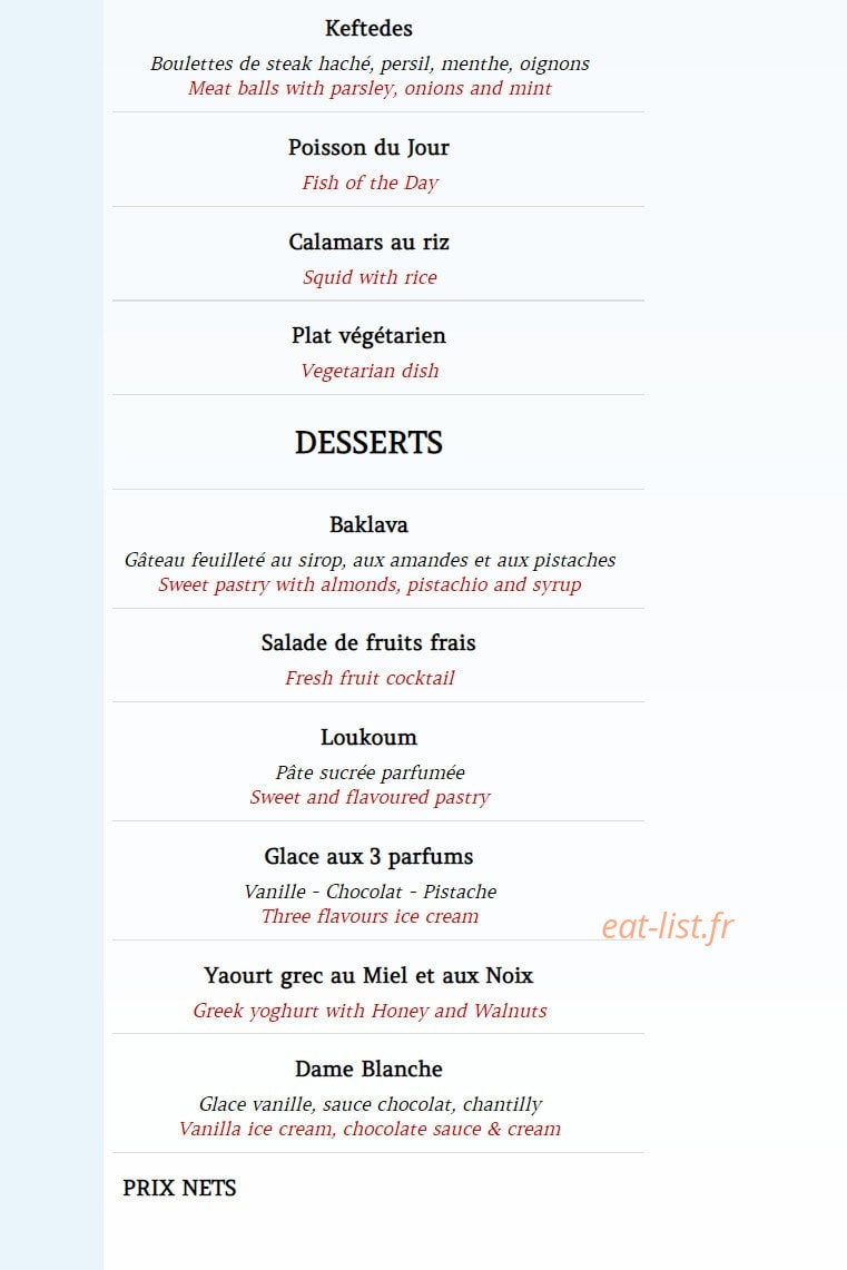 La Crête — carte page 7