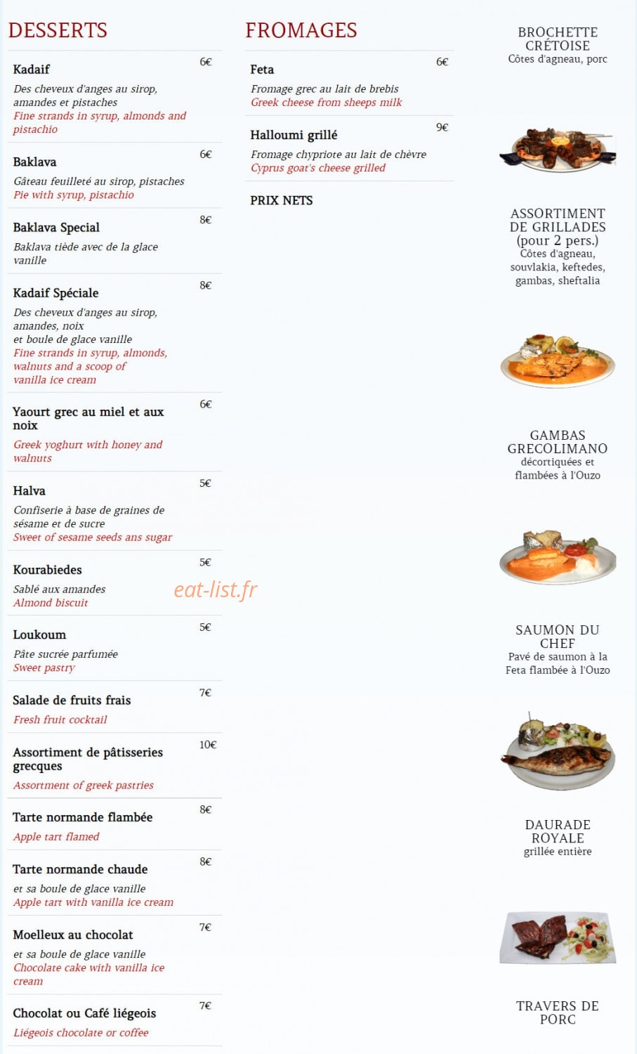 La Crête — carte page 4