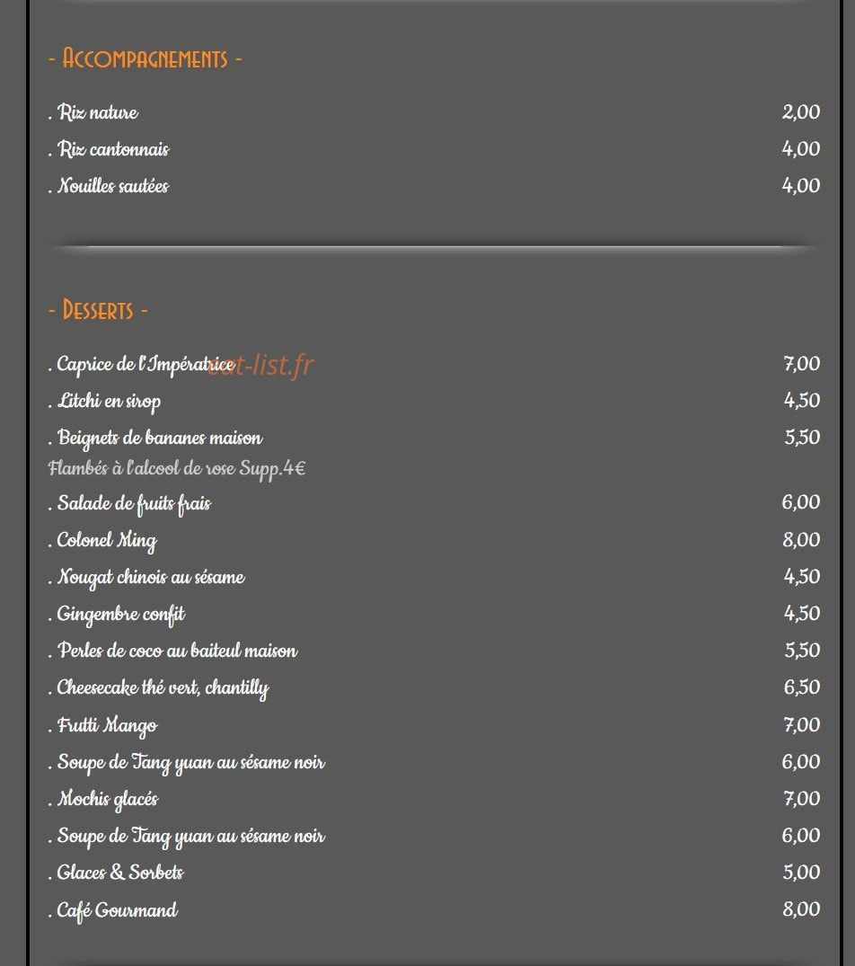 La Maison du Dim Sum — carte page 5
