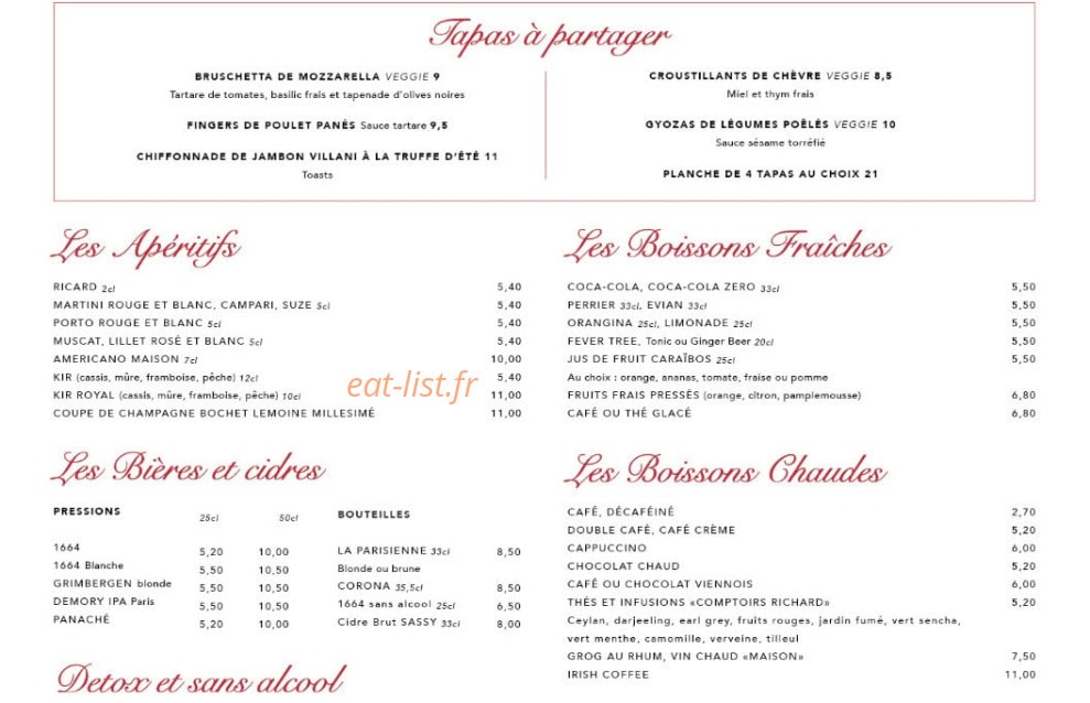 La Terrasse St Jacques — carte page 2