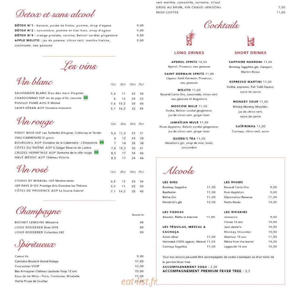 La Terrasse St Jacques — carte page 4