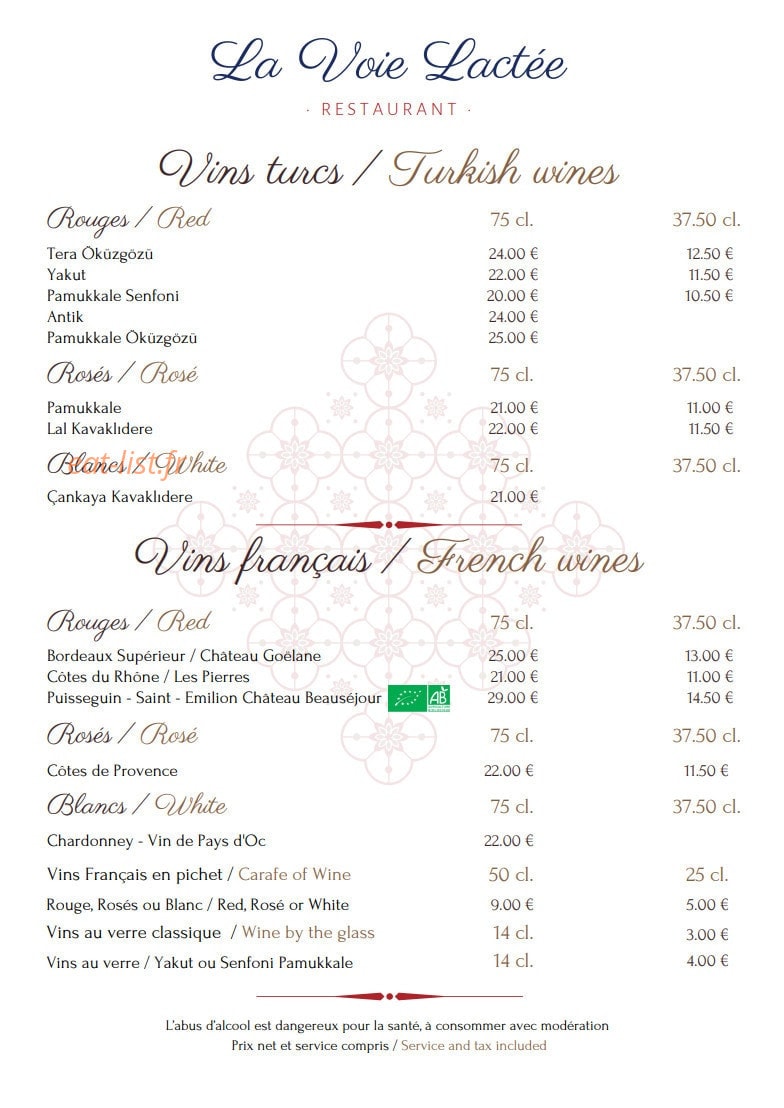 La Voie Lactee — carte page 10