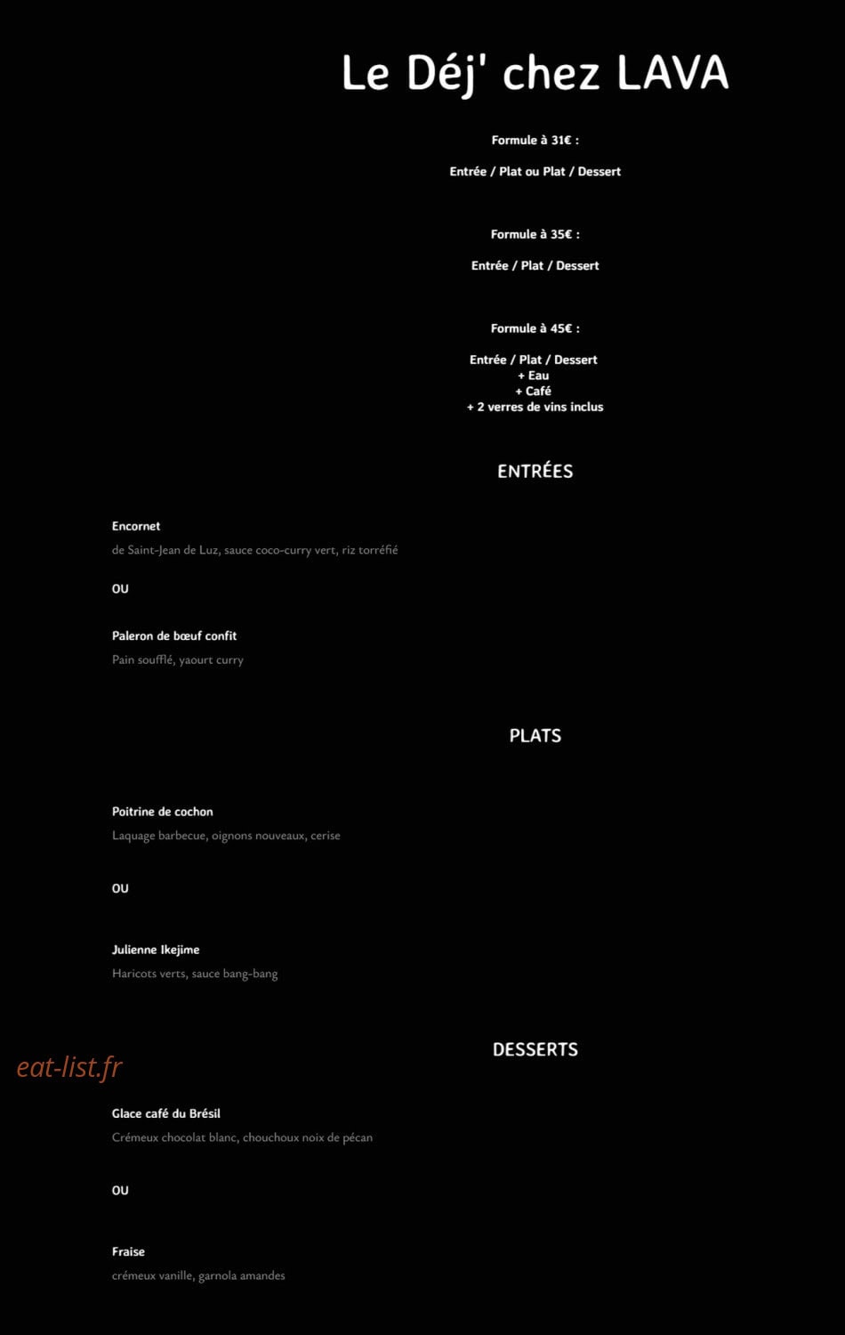 Lava — carte page 1