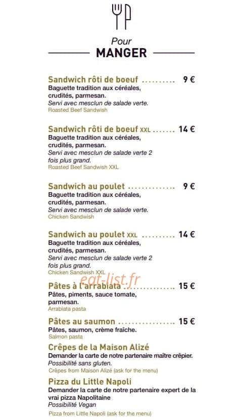 Le café — carte page 2