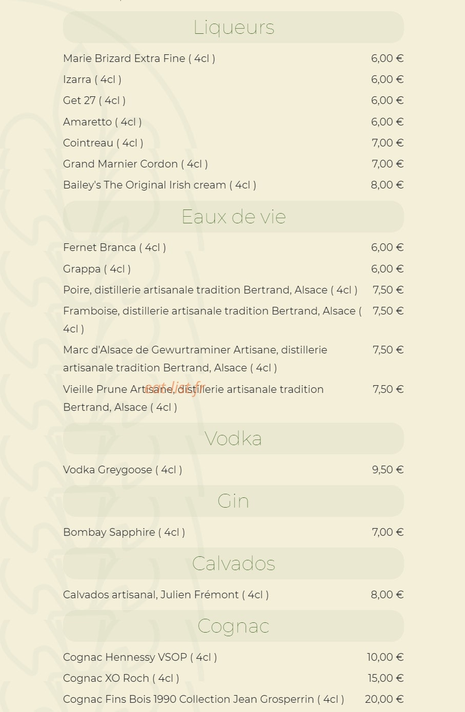 Le Coupe Chou — carte page 4