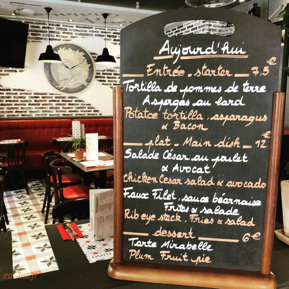 Le Dante — carte page 1