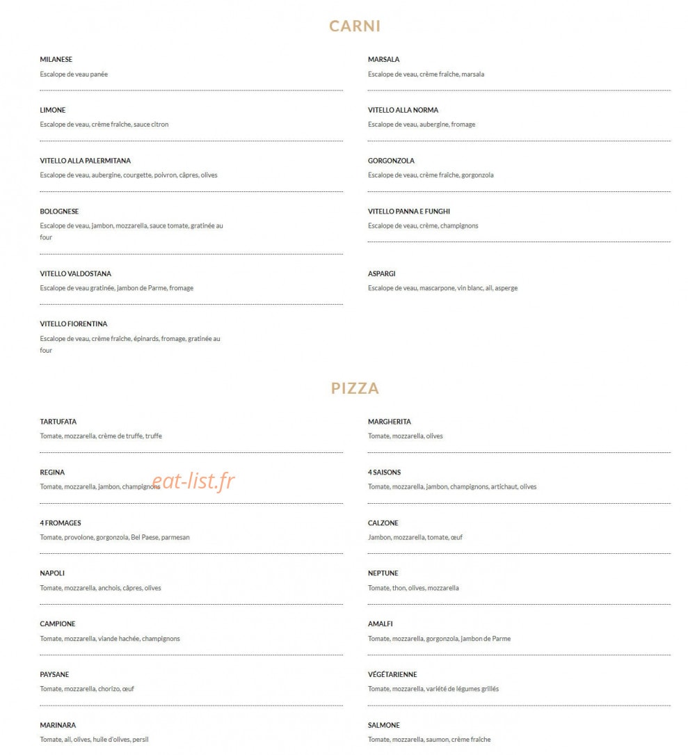 Le Grand Amalfi — carte page 2