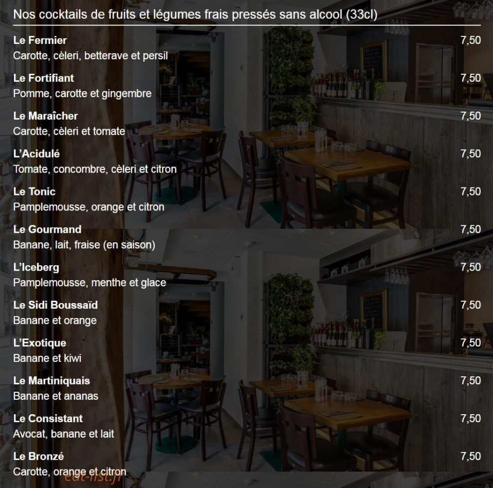 Le Grenier de Notre-Dame — carte page 5