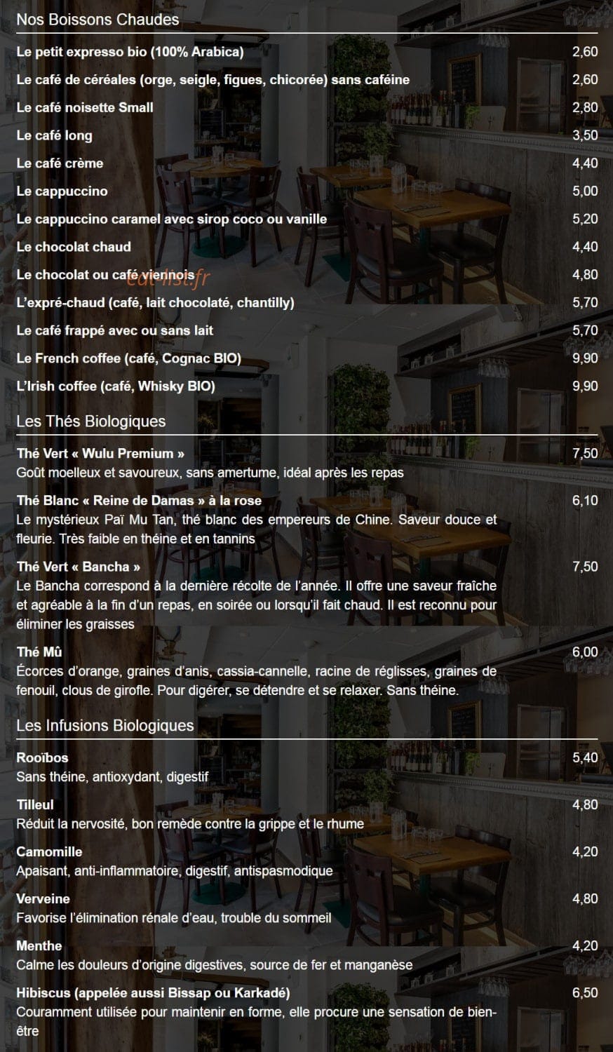 Le Grenier de Notre-Dame — carte page 3