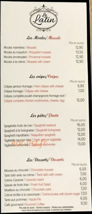 Le Latin — carte page 4