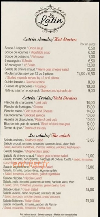 Le Latin — carte page 2