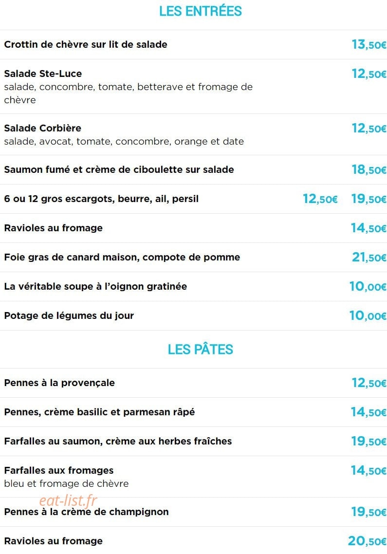Le montebello — carte page 1