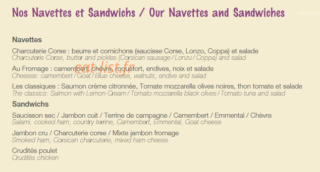Le Petit Cardinal — carte page 6
