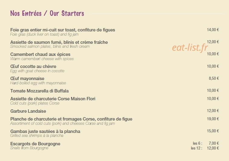 Le Petit Cardinal — carte page 1