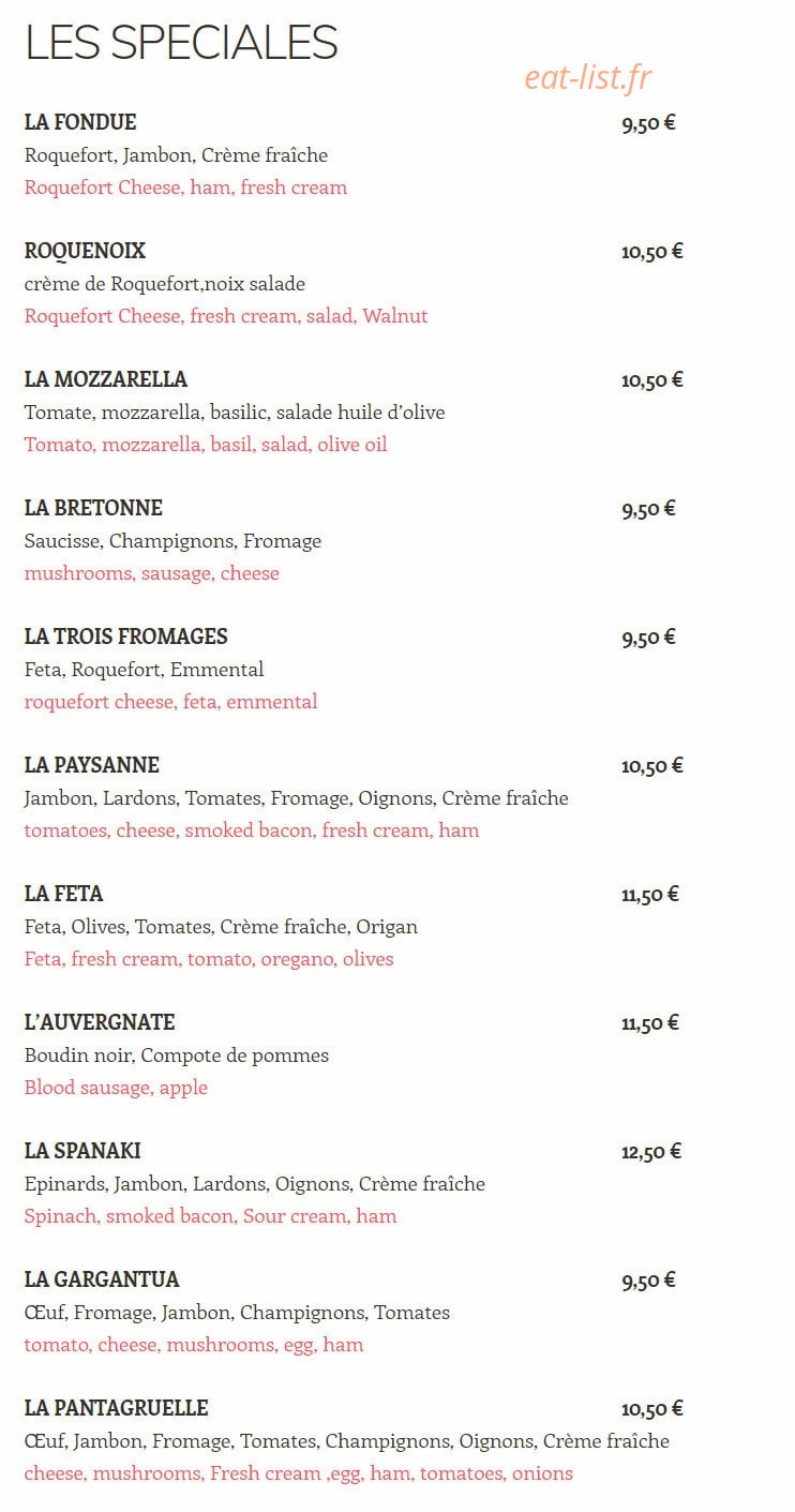 Le Petit Grumeau — carte page 6