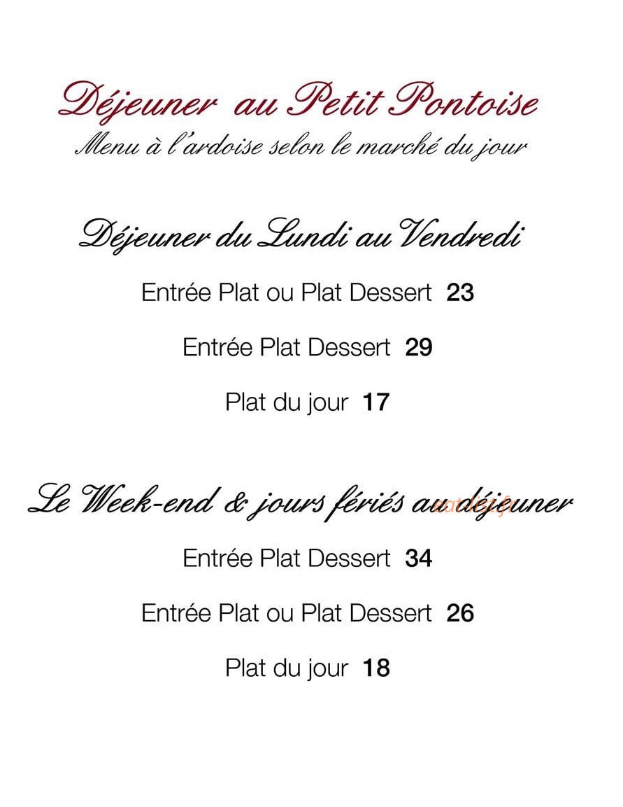 Le petit pontoise — carte page 1