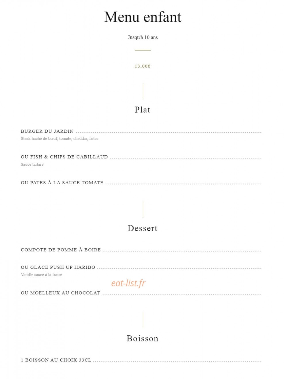 Les Belles Plantes — carte page 8