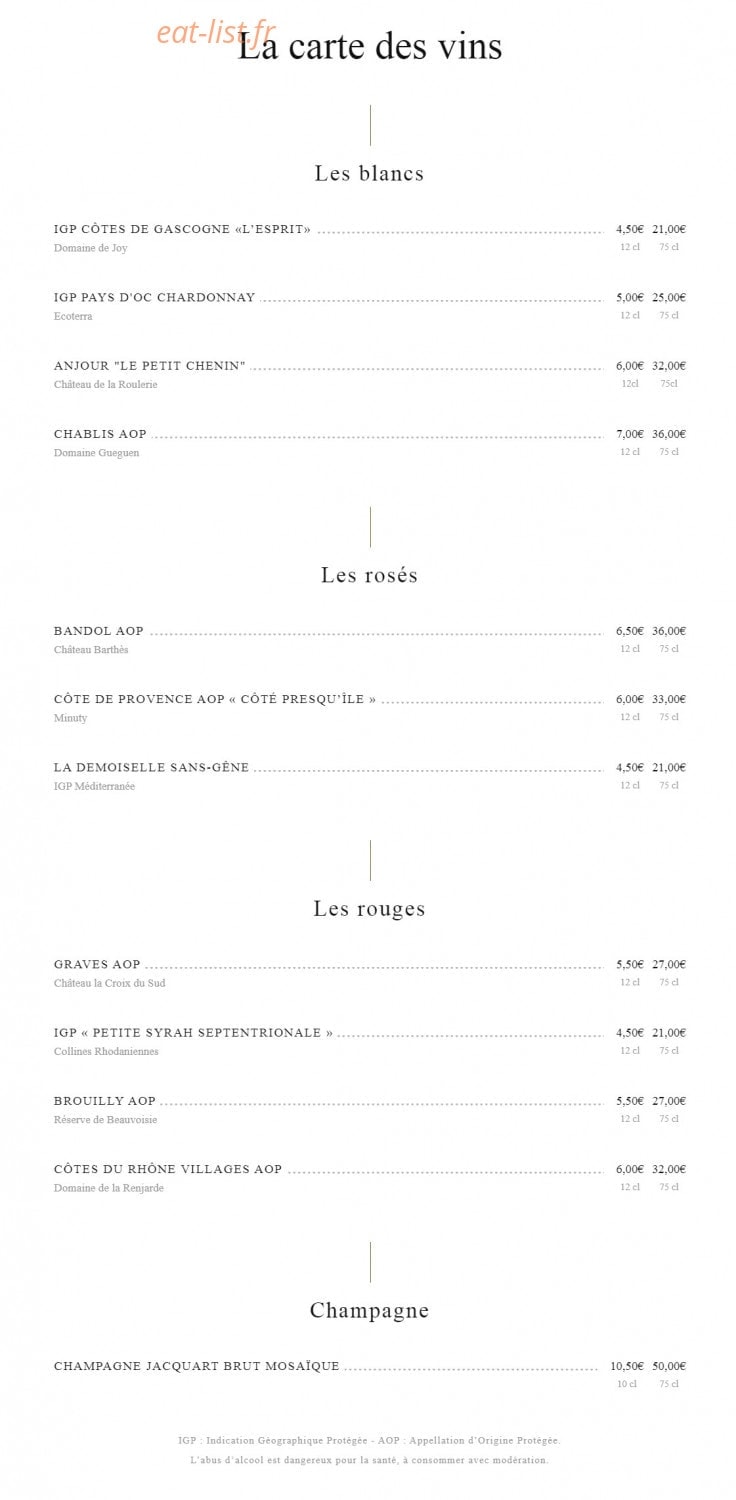 Les Belles Plantes — carte page 7